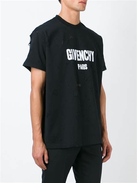 givenchy t shirts for men|Givenchy distressed t shirt.